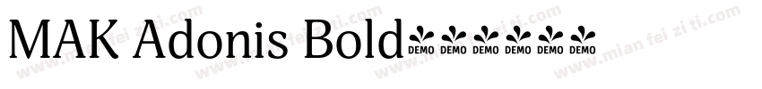 MAK Adonis Bold字体转换